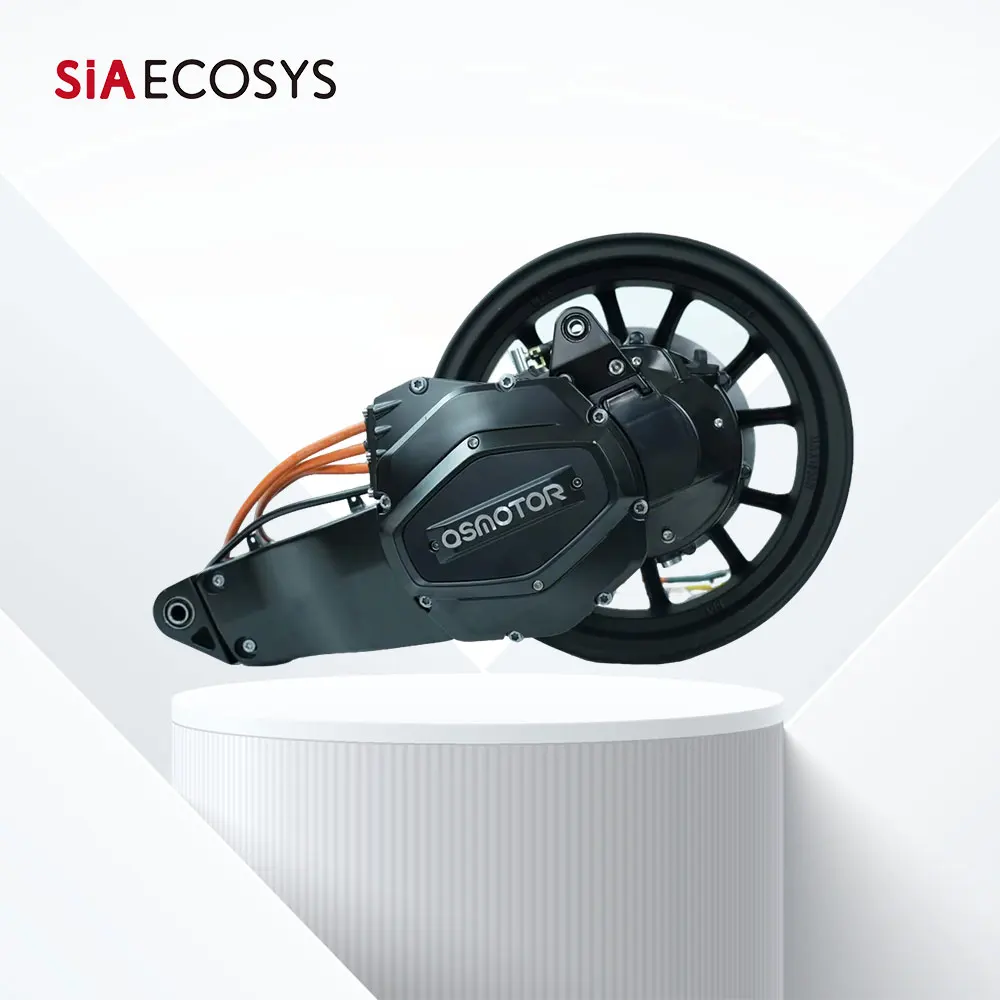 

QSMOTOR X155-36H PMSM Motor 12inch Electric Motorcycle Side-drive Motor Assembly 6000RPM High Speed Hairpin Motor