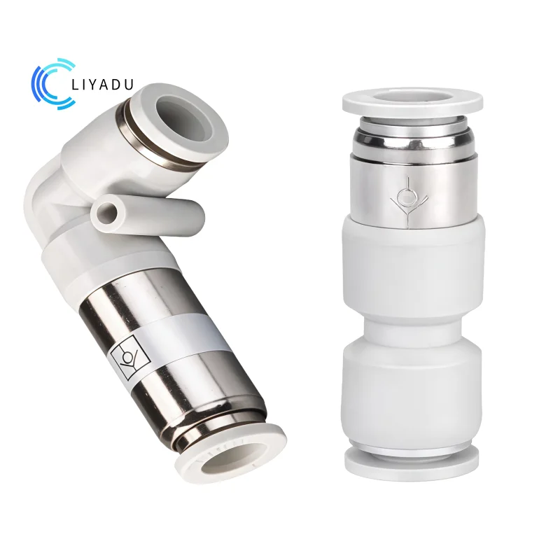 SPV SPU Pneumatic Quick Fitting Connector 4mm 6mm 8mm 10mm 12mm One Way Check Valve Non Return Air Flow Control Valve