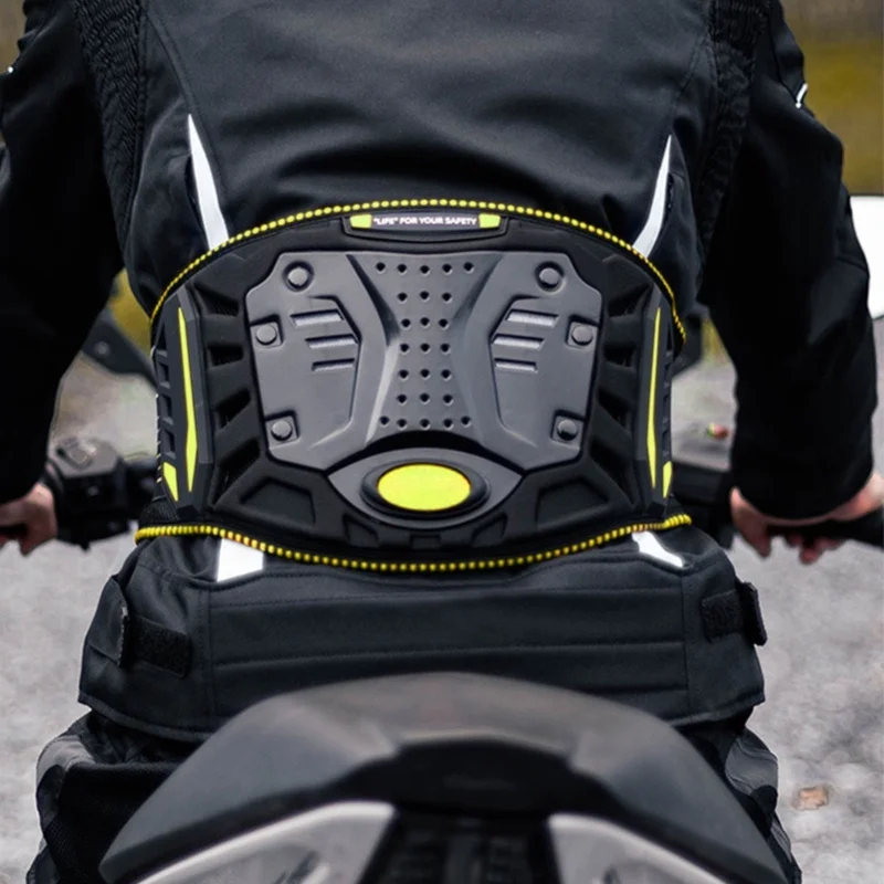 Motorcycle Back Brace Breathable Impact Resistant Protective Riding Lumbar Belt For Off Road Riding S (For Waist 68cm/26.8in)