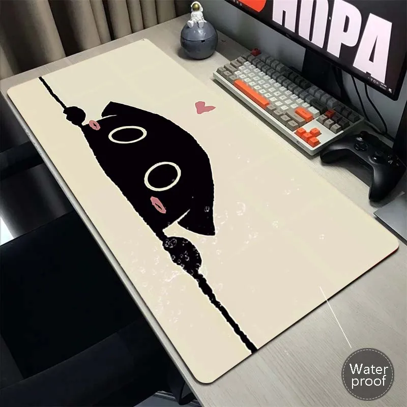 

Cute Mouse Mat XXL Gaming Mouse Pad Computer Gamer Cat Mousepad Lock Edge Mouse Mat Game Accessories Waterproof Keyboard Pads