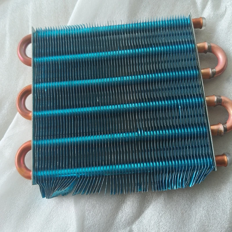 1x6x120mm Evaporatore Congelatore Frigorifero Vetrina refrigerata Tubo di rame Pinna Condensatore raffreddato ad aria