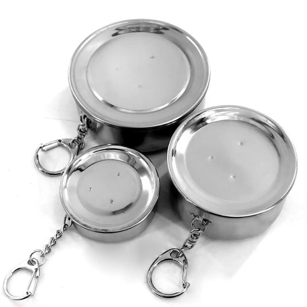 Food Grade Collapsible Water Cup Stainless Steel Telescopic Mug Portable Folding Drinking Vessel For Outdoor Travel