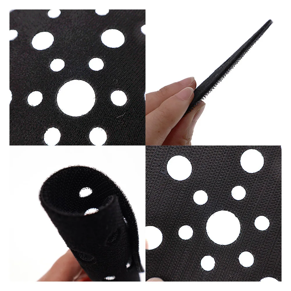 2-Pack 6-Inch 25-Hole Flocked Polishing Bonnet, Shock-Absorbing Protective Pad For Grinder Sanding Block