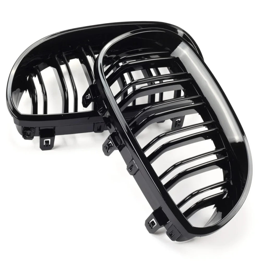 Grelha de Rim para-choques dianteiro, Malha para Grelha, Linha Dupla, Kit de Corpo de Reajuste, BMW E60, M5, E61, 520i, 545i, 550i, 535i, 2003-2010,