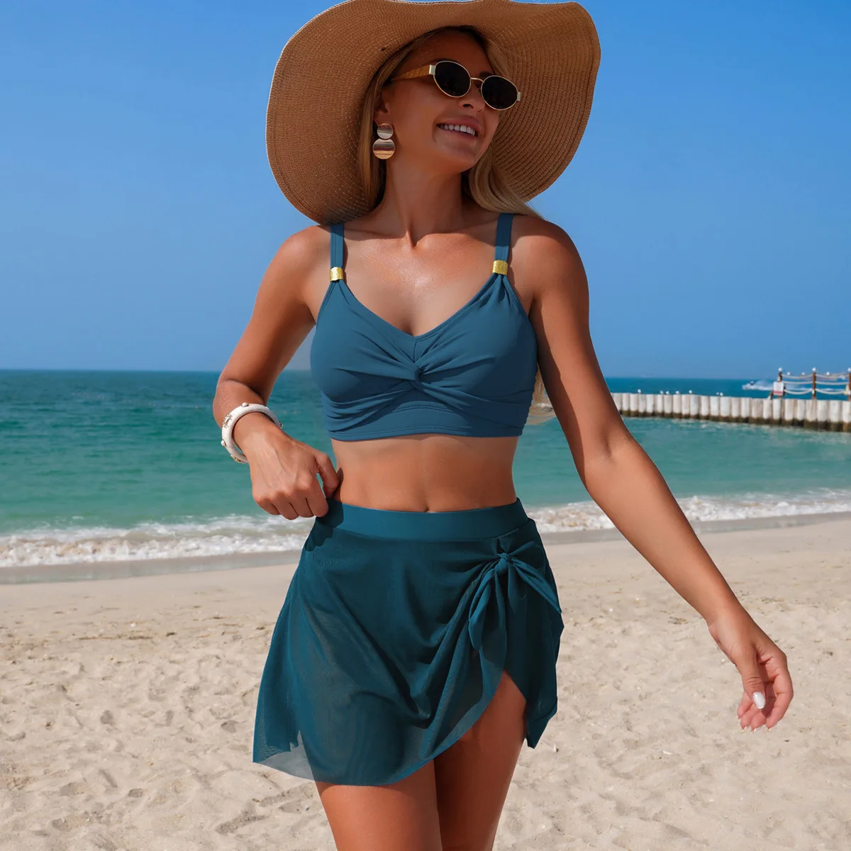 

Vintage High Waisted Bikini Set Women High Waisted Bikini Sexy Push Up Two Piece Swimsuits 2026 New Triangles Female Beachwear