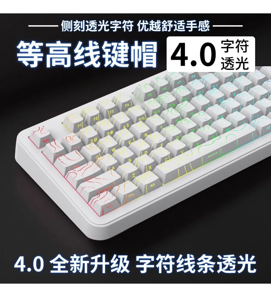 Contour 4.0 side engraved keycap original height PBT high light transmission adaptation magnetic axis 130/87