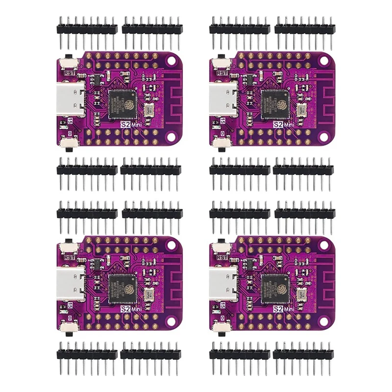 4 ชิ้นบอร์ดพัฒนา Wifi ESP32-S2FN4R2 ESP32-S2 4 เมกะไบต์แฟลช 2 เมกะไบต์ PSRAM Micropython