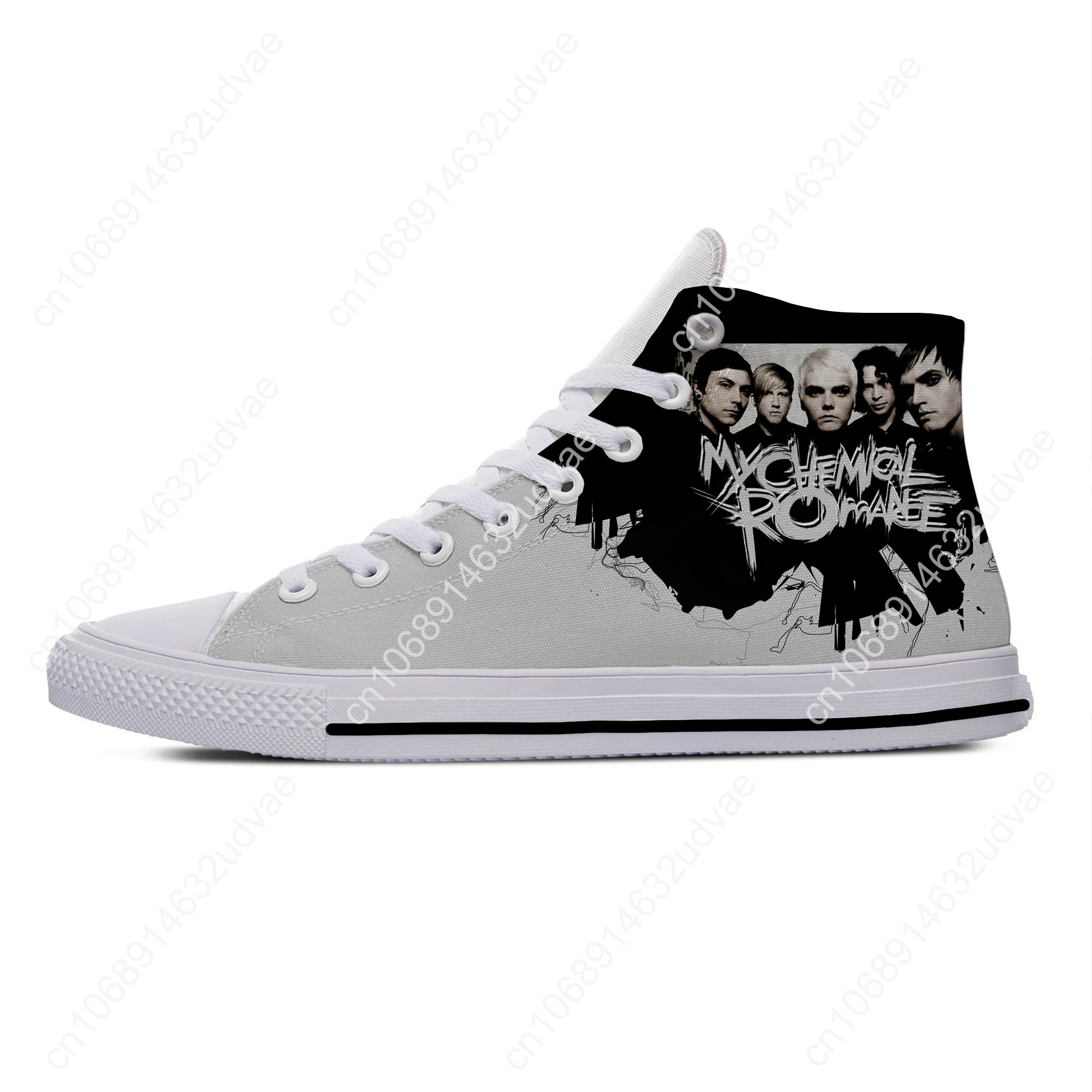 Hot Summer My Chemical Romance MCR Rock Band Funny Casual Shoes High Top Lightweight Men Women Sneakers Breathable Board Shoe