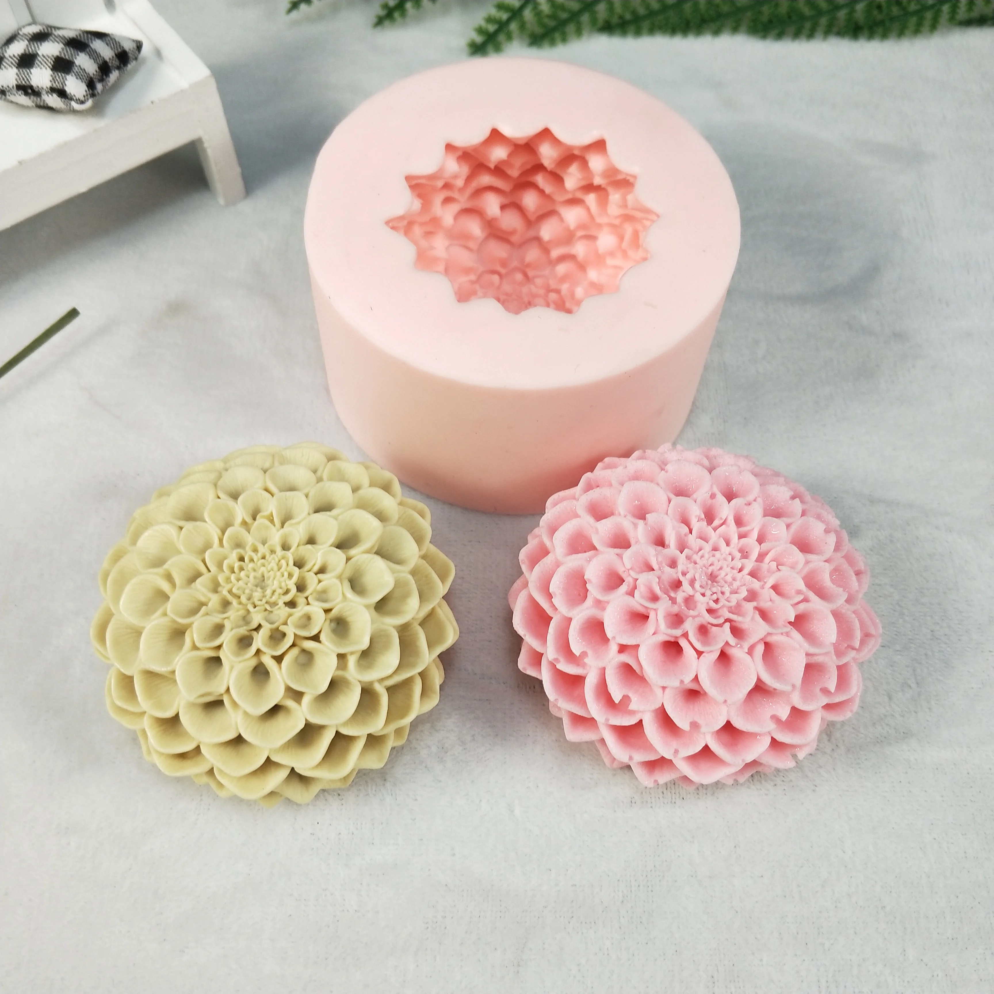 Bloom Rose Flower Cluster Shape 3D Silicone Mold, DIY Soap Making, Cake Mold, Cupcake Jelly Candy Decoration, Craft Baking Tools