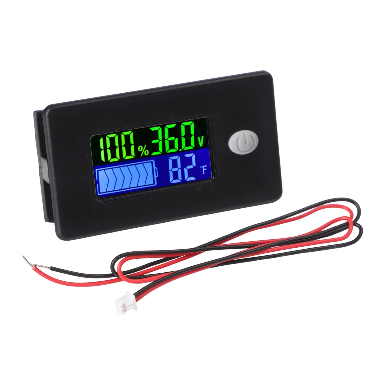 

Battery Capacity Monitor For Cars DC Voltmeter Battery Capacity Tester 10-100V Compatibility Easy Installation