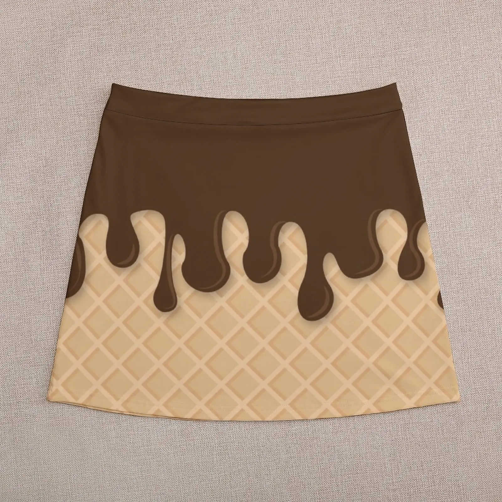 Miss Sundae - Pattern (Chocolade) Mini Rok Skorts Voor Vrouwen Jurk Vrouwen Zomer 90S Vintage Kleding Kawaii Kleding