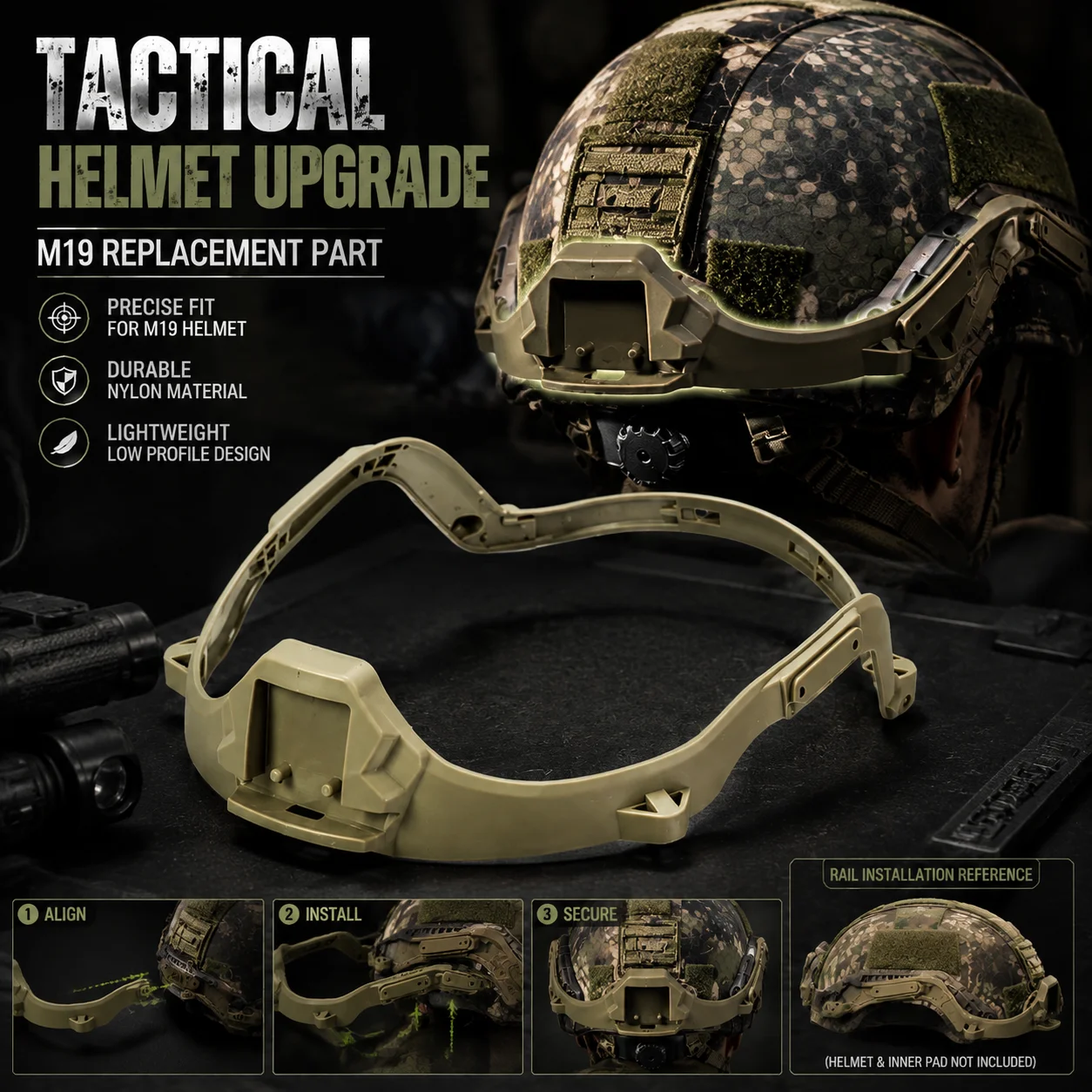 m19-tactical-helmet-accessories-replacement-parts-helmet-rail-cover-inner-padding-frame-upgrade-gear