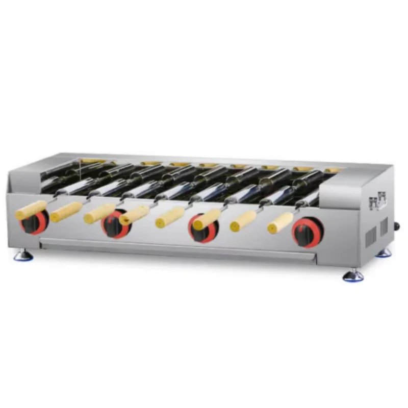 SY-23 Gas Desktop Commercial Bakery Equipment Electric 8 Roller Chimney Cake Machine