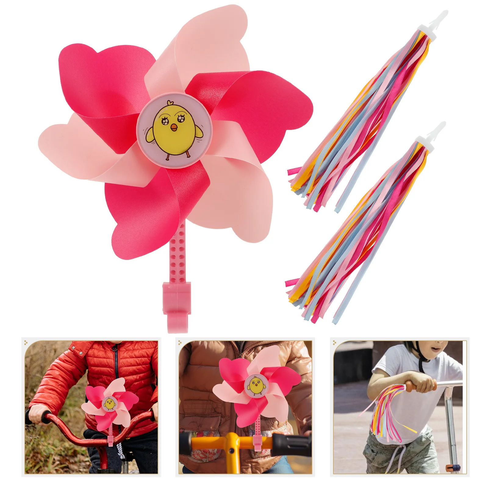 

1Set Colorful Bike Streamers Handlebar Tassels Decorative Ribbon for Scooters Bicycles Easy Apply Durable Bike Handlebar Decor