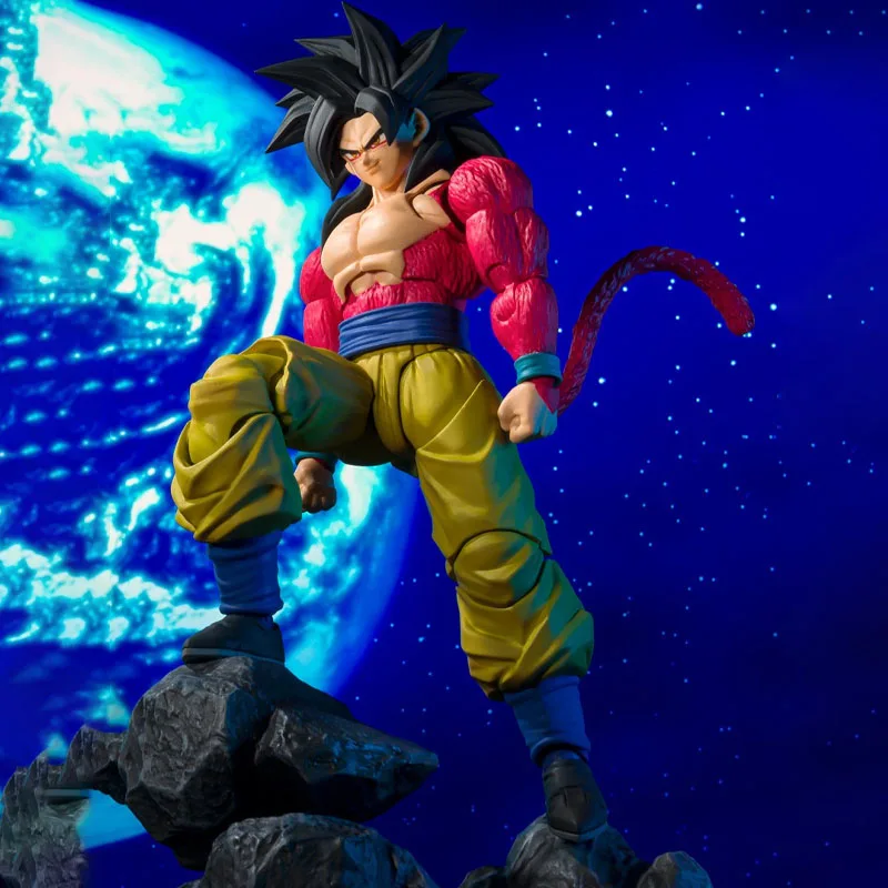 En stock. Figura de acción de la serie Figuarts de BANDAI, en su caja original. DRAGON-BALL, VEGETA SSJ4, SON GOKU SSJ4. Modelo de juguete, ideal como regalo para niños.