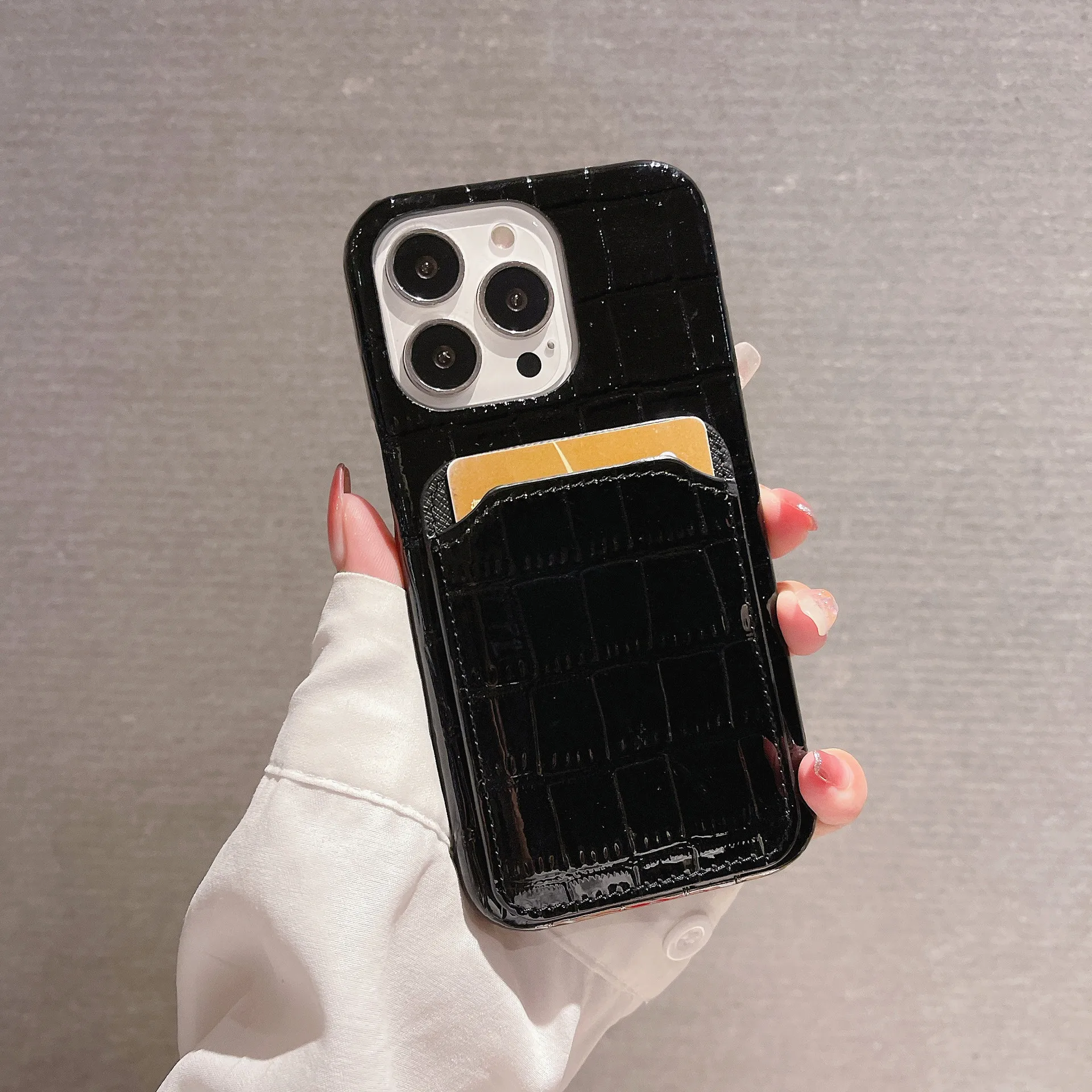 

Luxury Card Slot PU Leather Phone Case Cover for iPhone 17Air 16E 15 14 13 12 11 Plus Pro Max