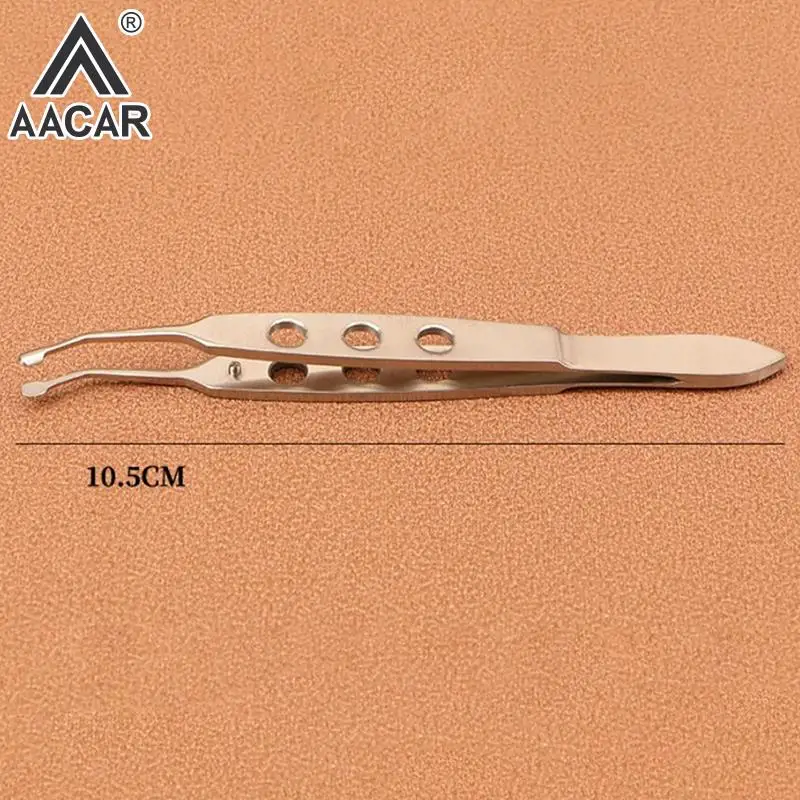 Ophthalmic Tweezers Clamp Metal Palpebral Gland Massage Meibomian Flap Eyelid Forceps Clip Eye Apparatus Medical Surgery Tool