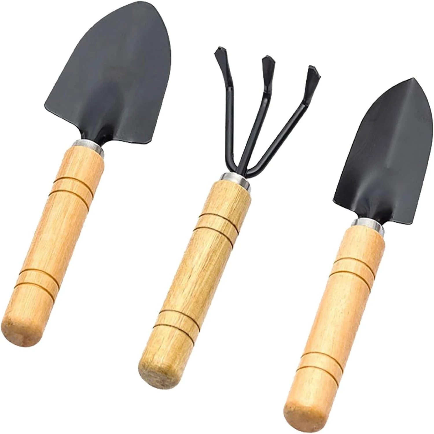 Gardening Tools Set  Piece Non Slip  Wooden  Small Gardening Tool Set Gardening Shovel Outdoor Garden Hand Tools Transplant and 