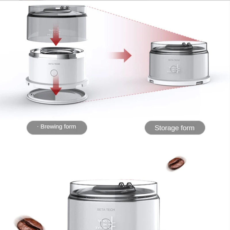 Electric coffee machine mini small automatic hand-brewed  appliance portable household filter  cup kitchen