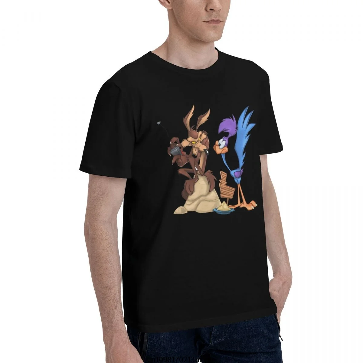 Roadrunner Coyote T Shirt Men Fashion T-shirt Cotton Tshirt Tops Tees Short Sleeve view 3
