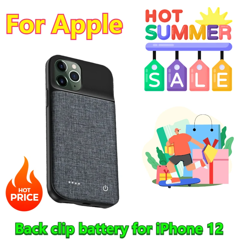 

New Wireless Power Bank for Apple 12 Back Clip Battery Pro Mobile Power Battery Charger Cases