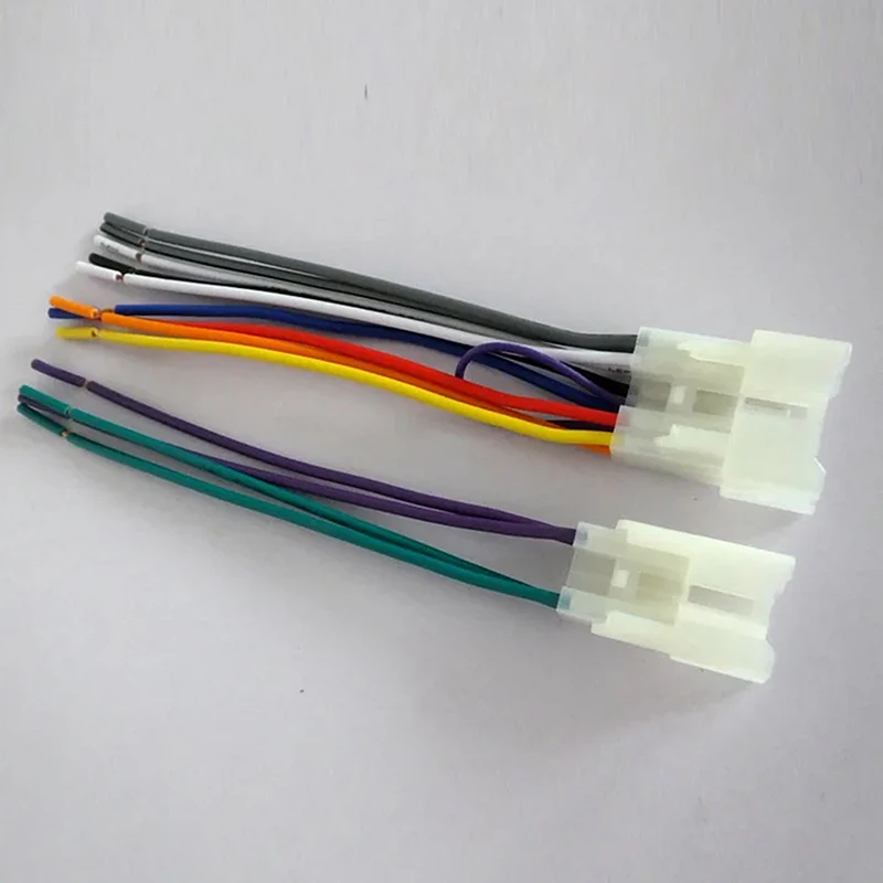 Hot Sale 1pair Auto Stereo Connector Car Audio CD Changer Wiring Harness Adapter