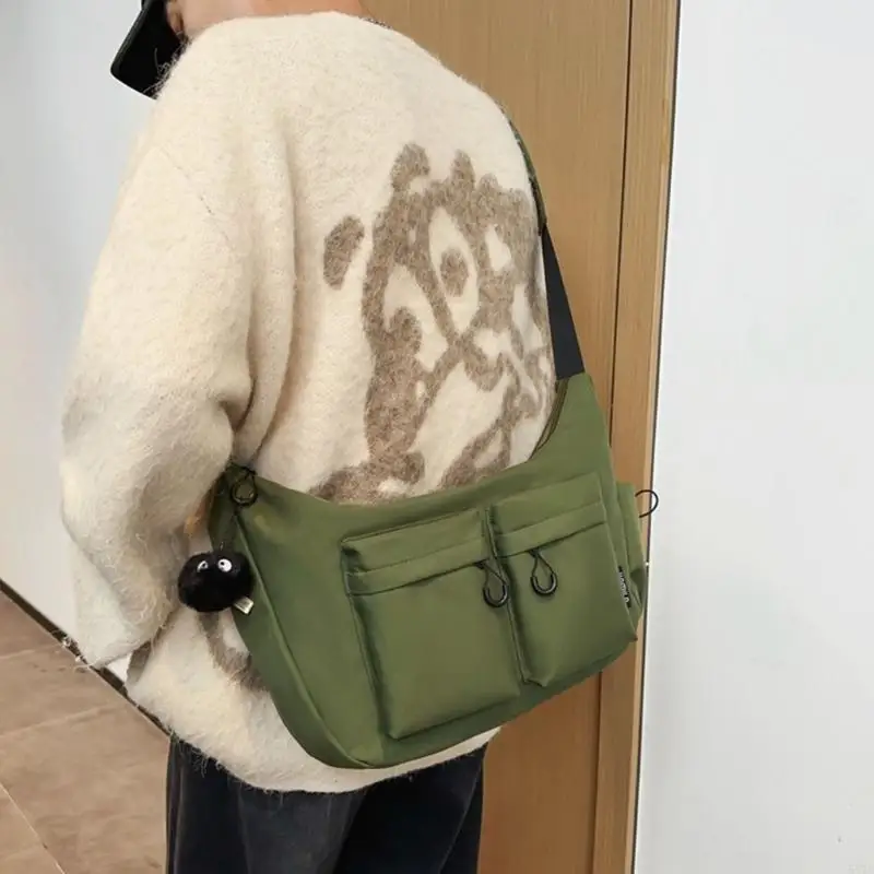 Practical Nylon Shoulder Bag Large Crossbody Bags For Daily Commute And School 547A