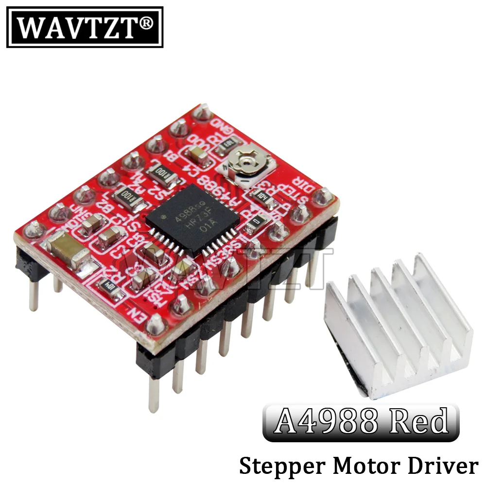 Запчасти для 3D-принтера StepStick A4988 DRV8825, драйвер шагового двигателя с радиатором Reprap RAMPS 1,4