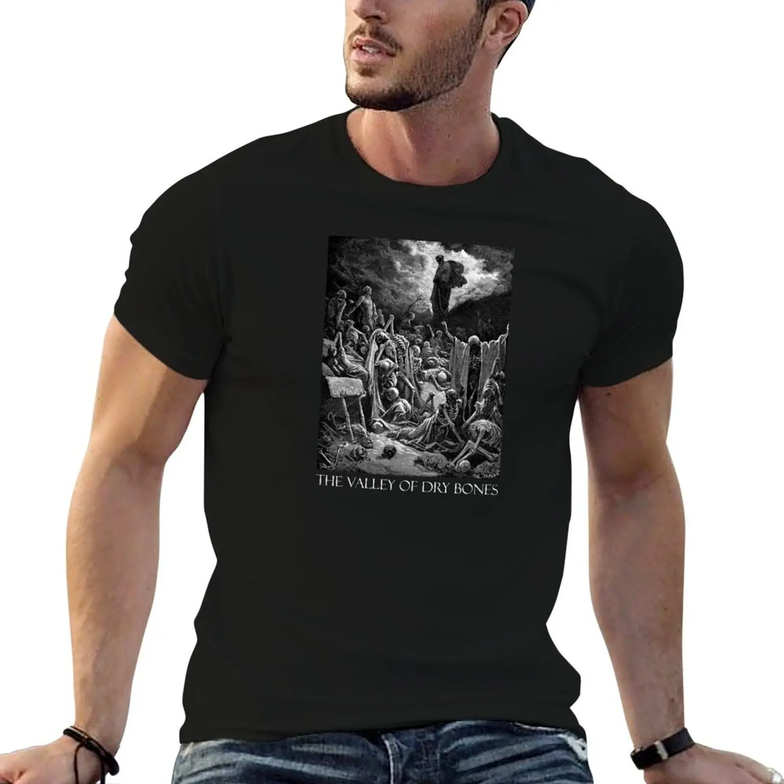 Camiseta de Ezekiel's Vision of the Valley of Dry Bones, camisetas para hombre, camisetas de anime ajustadas para hombre