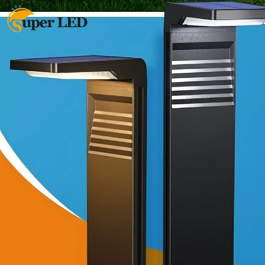 Solar Lawn Lamps Outdoor Garden Lamps Durable Plastic Pathway Lights Ideal for Driveway Lawn Patio Sidewalk Outdoor Lighting