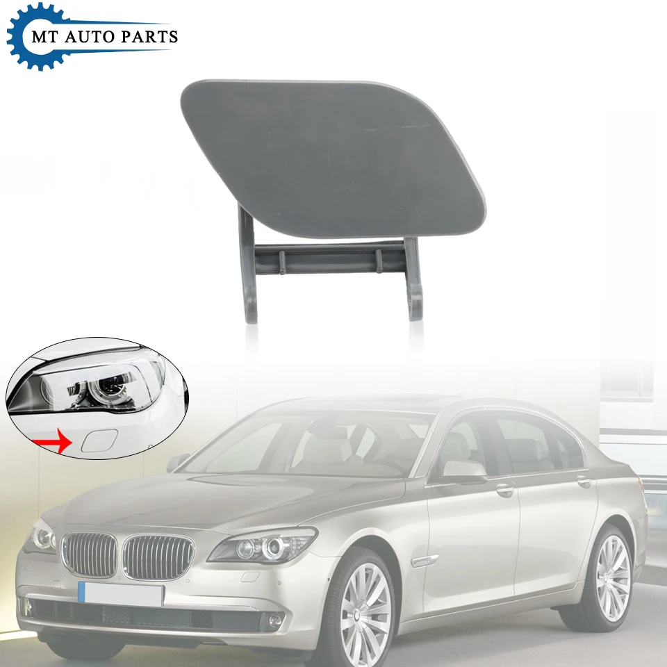 MTAP Front Head Light Lamp Waher Cover For BMW 730 740 750 760 F01 F02 2009-2012 Water Jet Sprayer Lid Shell Cap With Bracket