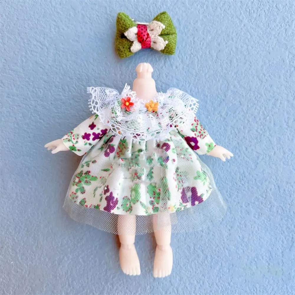 10 stylów ubranka dla lalek sukienki z kapeluszem z kreskówek pluszowe zwierzęta modne spódnice Mini śliczne 16 ~ 17cm ubranka dla lalek