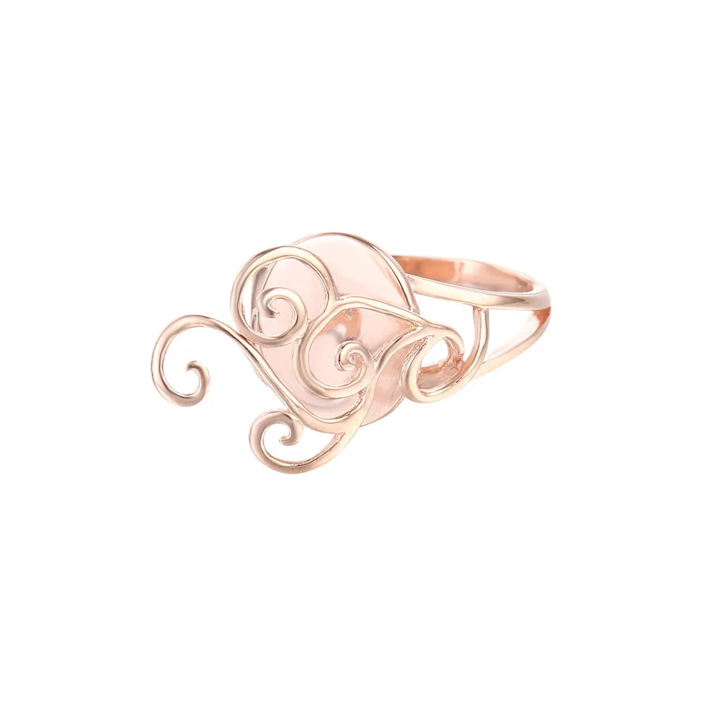 Ring Setting with 11x12.5mm Oval Blank Gold Plated 925 Silver Ring Base Adjustable Ring Component