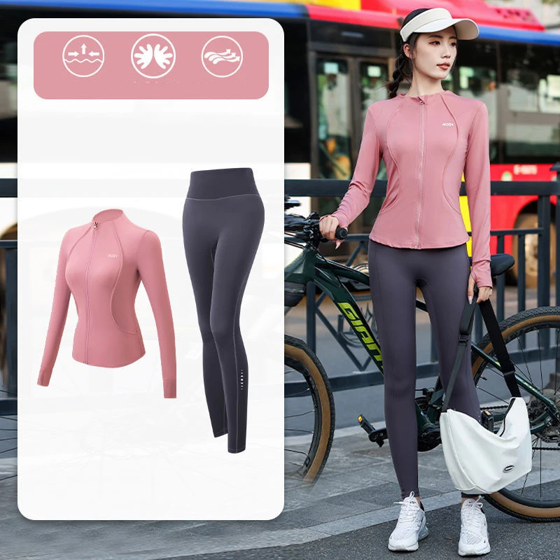 Traje Ciclismo Mujer Manga Larga Primavera/Otoño - usage example