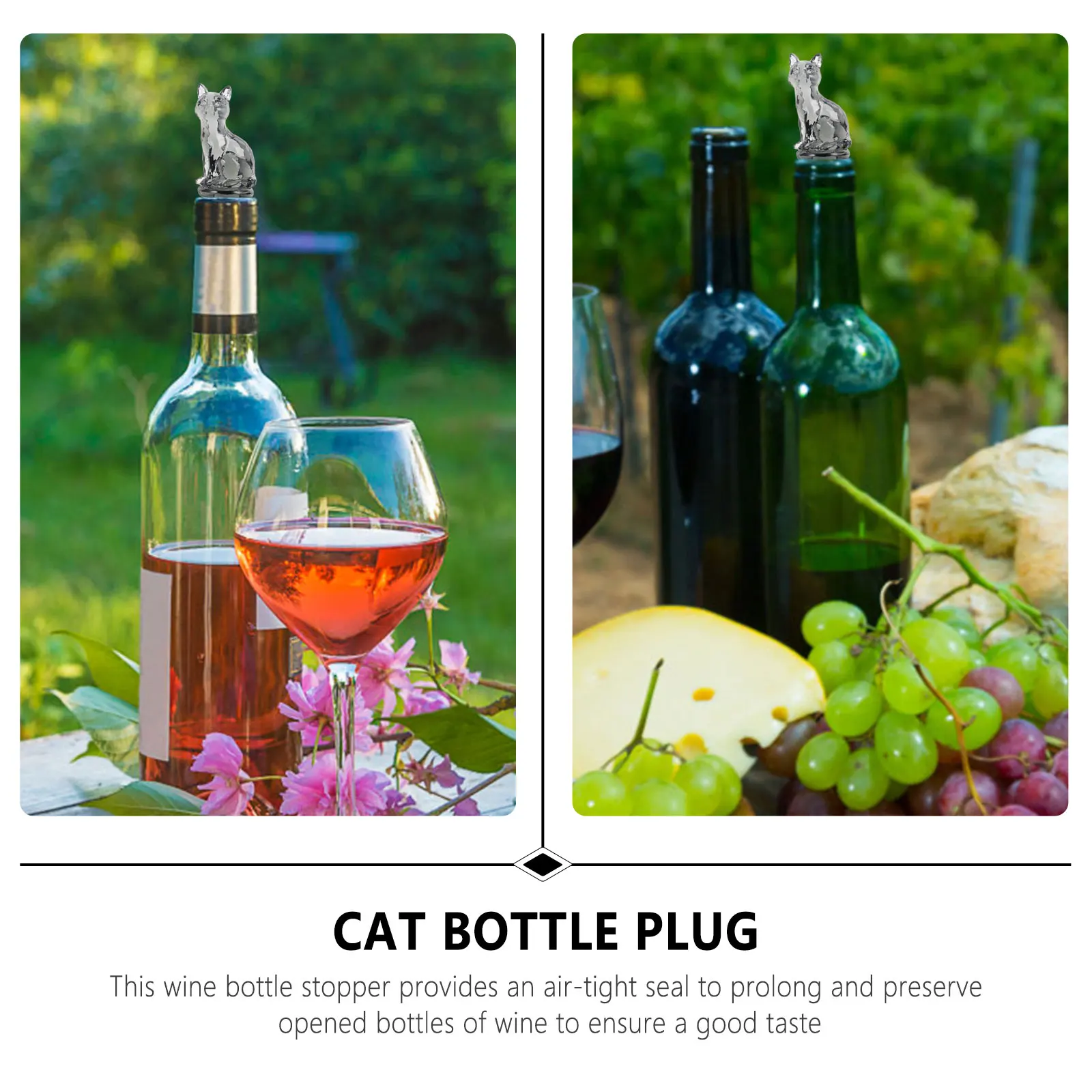 

1Pcs Red Wine Bottle Stopper Silicone Cat Shape Aerator Seal Preserver for Wine Decorative Closure Creative Kitchen
