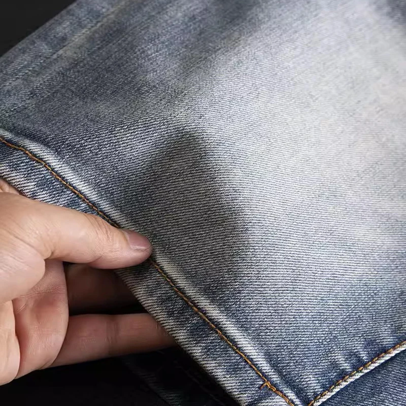 Summer Designer Fashion Men Jeans High Quality Retro Washed Blue Stretch Ripped Denim Shorts Men Y2K Vintage Casual Shorts Homme