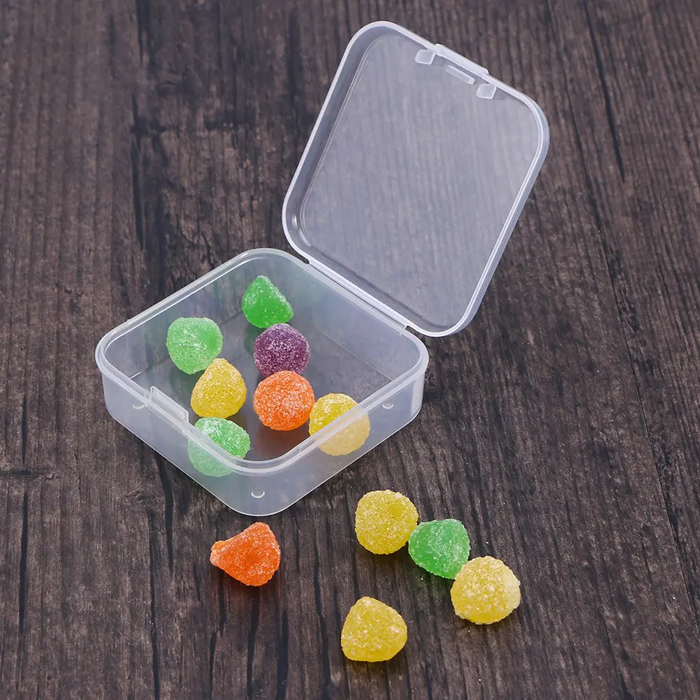 

16Pcs Plastic Storage Boxes Transparent Small Items Organizer Jewelry Beads Earrings Containers Clear Cases Transparent Box