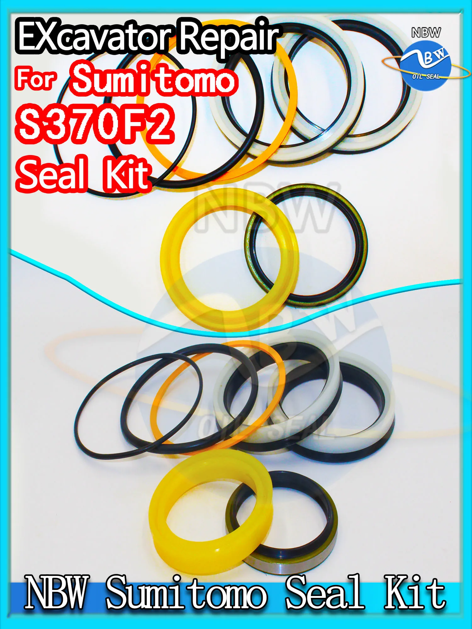 

For Sumitomo S370F2 Excavator Oil Seal Kit High Quality Repair Heavy Master Excavating Machinery Maintenance Floating Rebuild