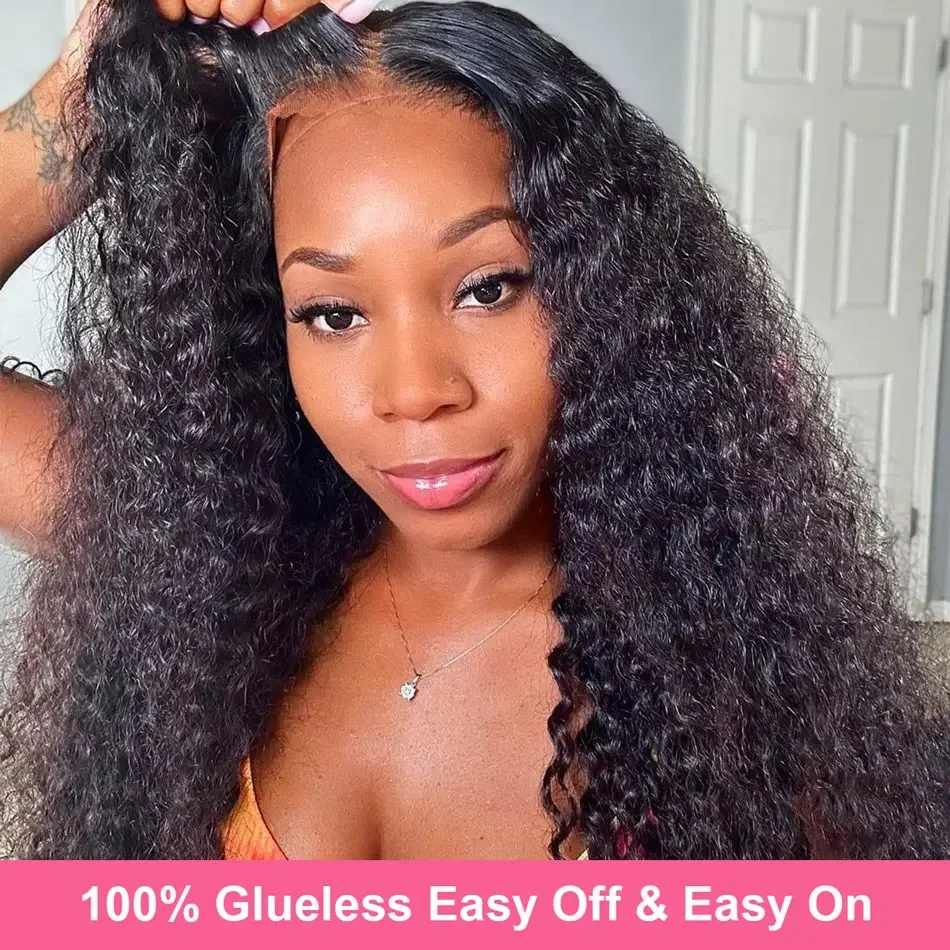 Wear And Go 6x4 5x5 Glueless Wig Human Hair Deep Wave Lace Closure Wig Brazilian Human Hair Cheap Hair For Women Water Wave Wig