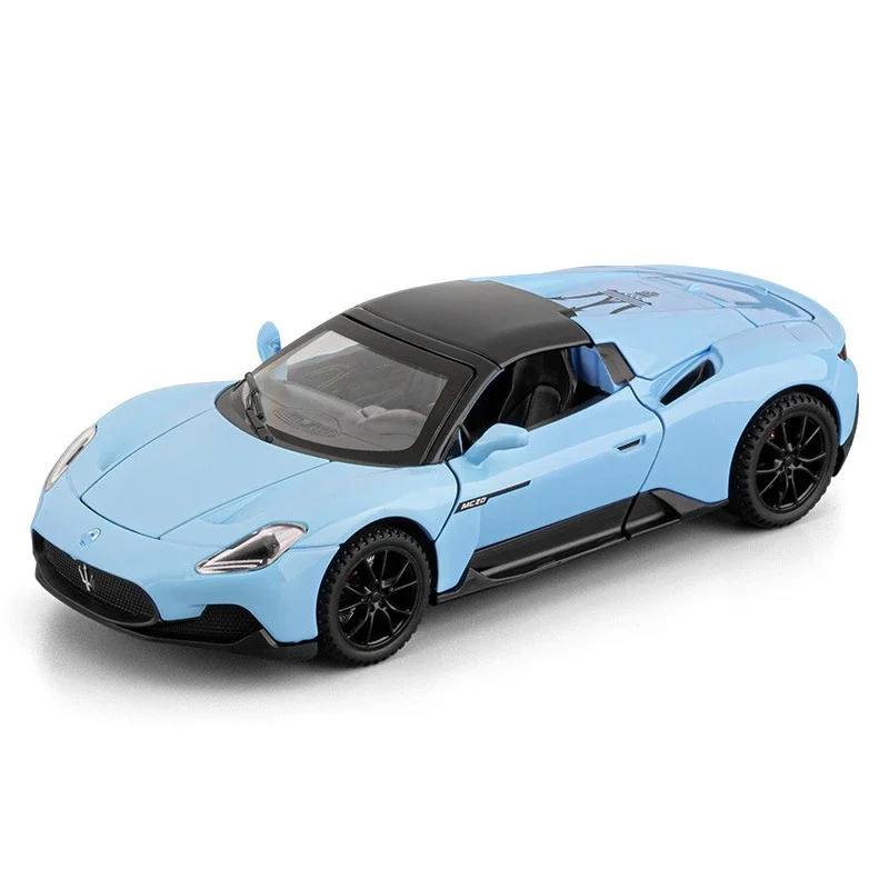1:32 MC20 Convertible Supercar Model with Sound and Light Pull Back Children's Toy Vehicle Ornaments Gift
