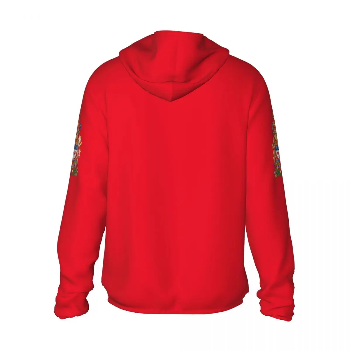 2026 Summer Canada Flag Polyester Sunscreen Sun Protection Fishing Running Clothes Quick Dry Performance With Zipper Hoodie