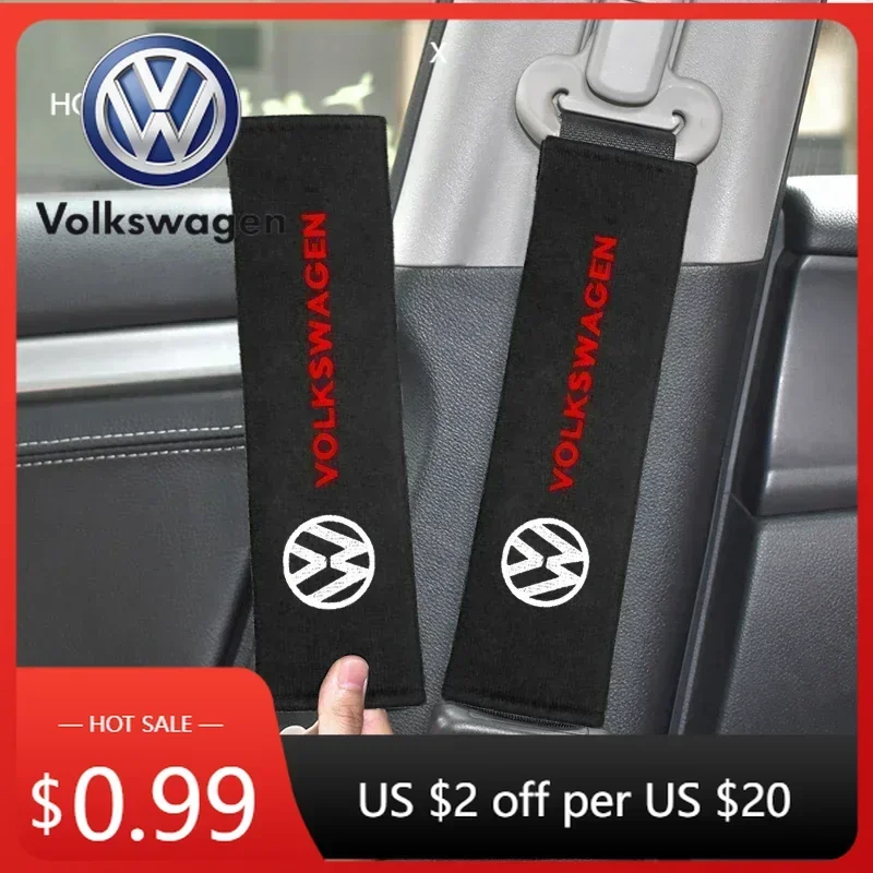 

Для VOLKSWAGEN VW Polo B5 2025: Новые дышащие накладки из замши на ремни безопасности для Volkswagen, защита плеч, подушечки для ремней безопасности F