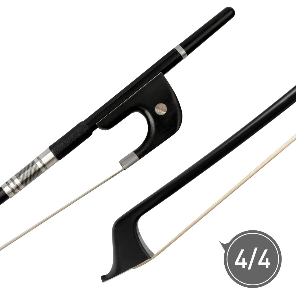 

Germany Bass Bow Top Master Black Carbon Fiber Double Bass Bow For 4/4 Size Upright Bass Paris Eye Bbony Frog