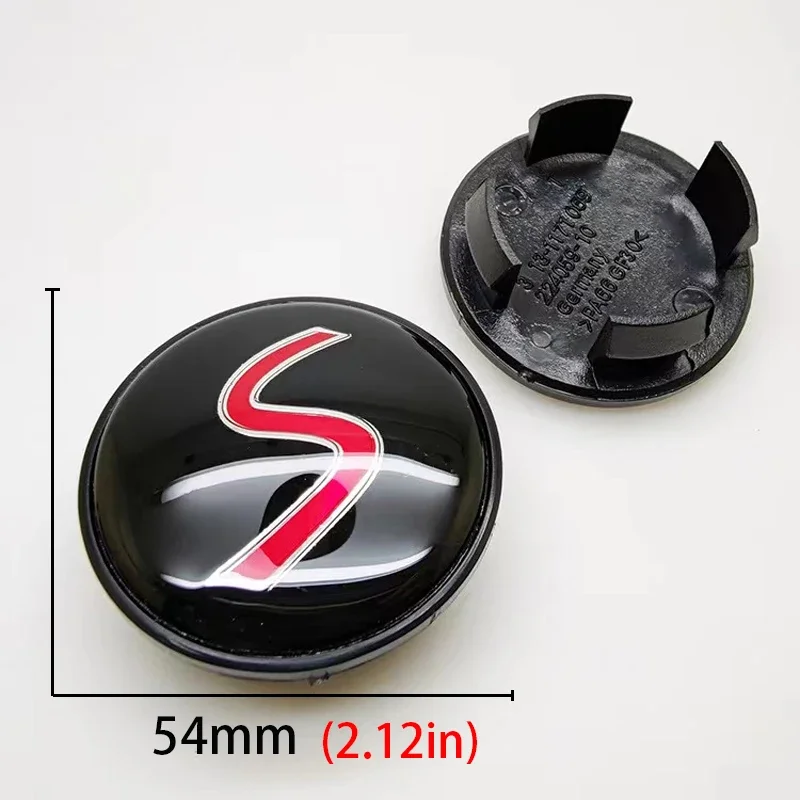 4Pcs 54mm Car Wheel Center Hub Cap Rim Covers UK Flag Badge For Mini JCW S One Countryman R50 R55 R56 R57 R58 Auto Accessories