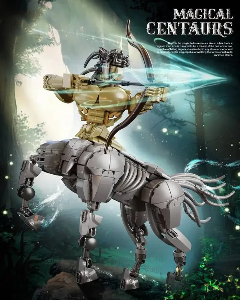 

In stock MOC Half-Horse Warrior Building Blocks 2in1 Compatible With Building Magic Centaur Toy Birthday Gift For Kids Adults