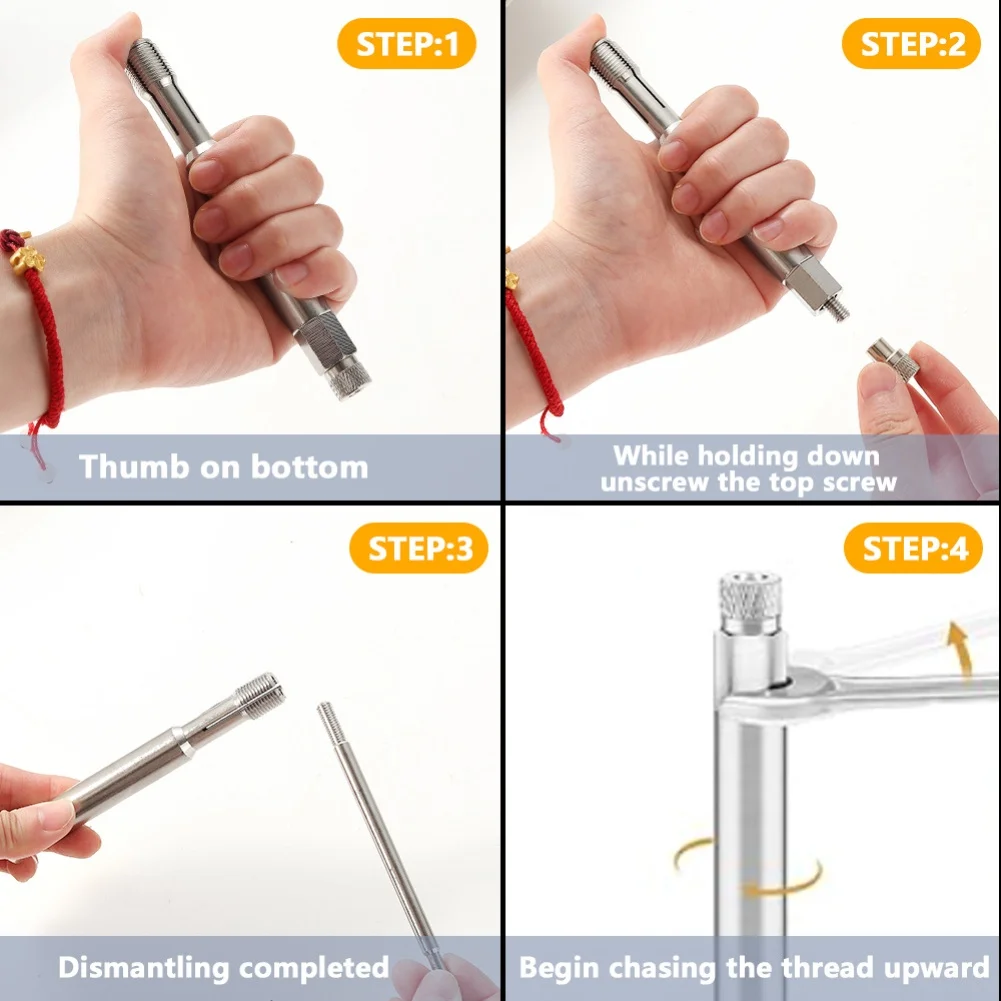 

Car Spark Thread Repair Tool 14MM Rear Thread Repair for Automotive Use with Foldable Design for Thread Restoration