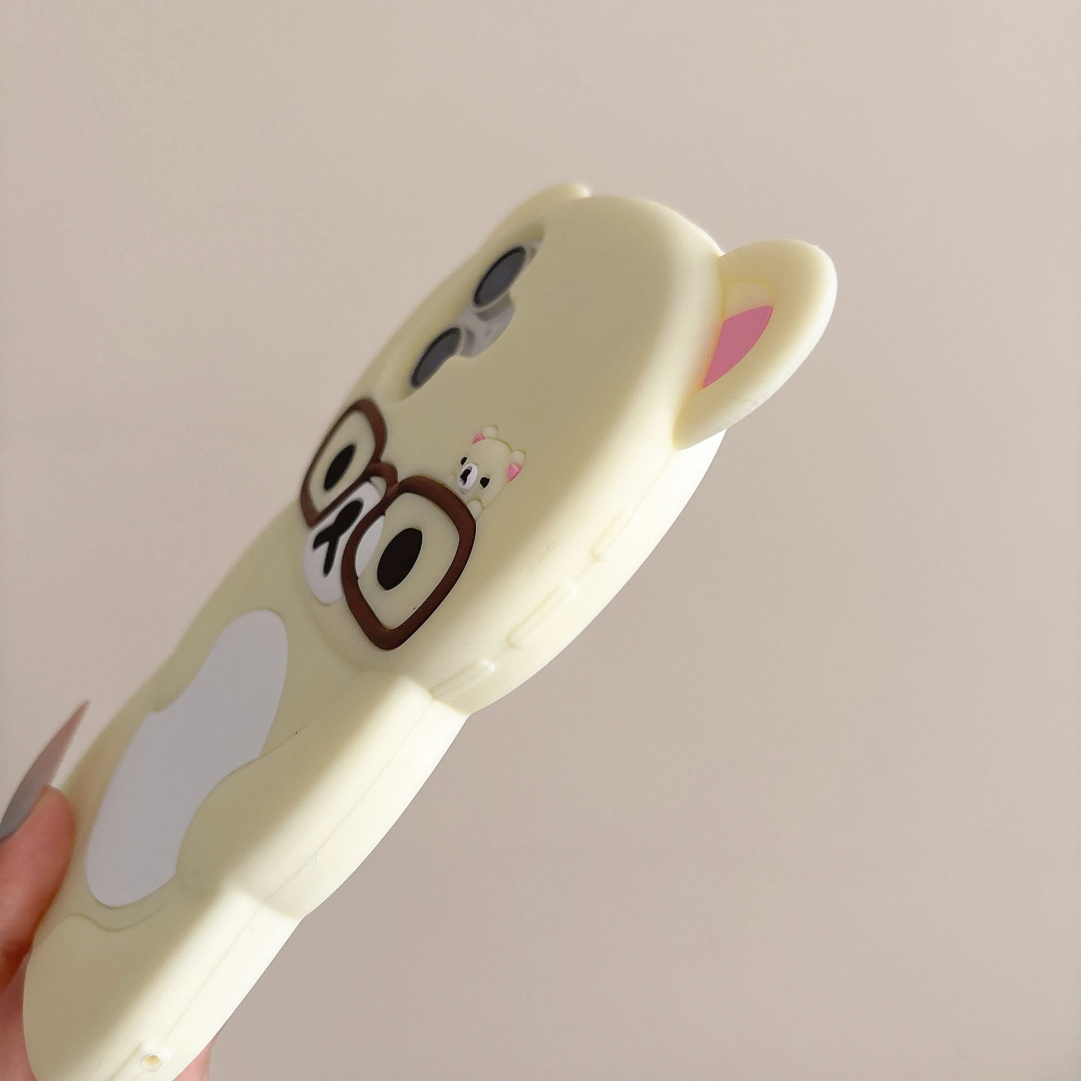 Für iPhone 18 17 16 15 14 13 12 11 Pro Max mini Plus Xs XR 6 7 8 Plus Brillen Rilakkuma Bär Silikon Weiche Hülle – Detail 6