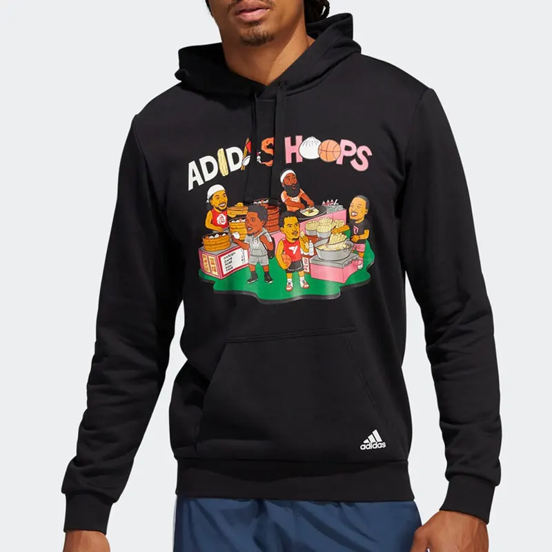 

Мужская свободная толстовка с капюшоном и принтом Adidas Authentic Basketball Sports H43982