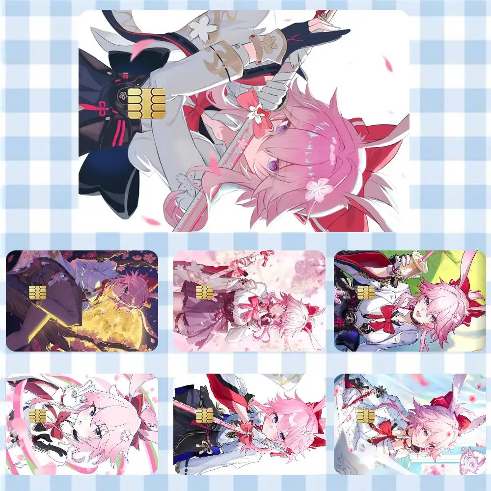 

Evanescia Honkai Star Rail Game Anime Girl Sticker Film Tape Skin for Credit Card Debit Card Waterproof Stickers Cartoon