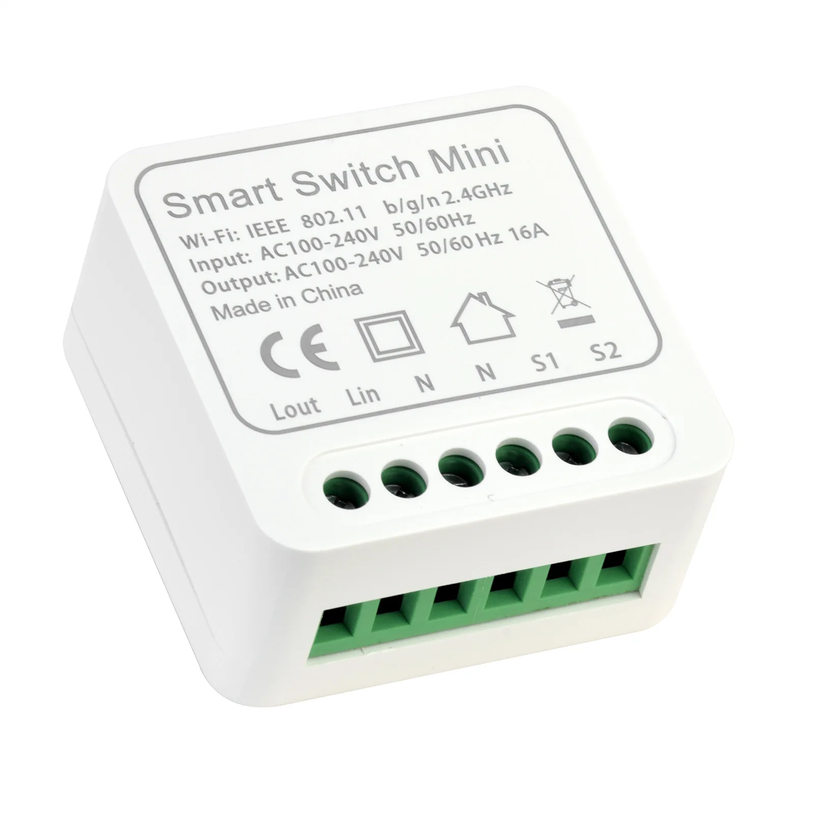 TY-TDQ-16A Smart WIFI Breaker 16A Switch App Remote Control Support For Amazon Alexa, Google Assistant, IFTTT Voice Control